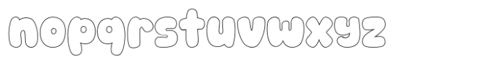 Choco Berry OUTLINE Font LOWERCASE