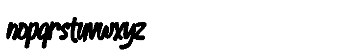 Choco Bounces Bold Font LOWERCASE