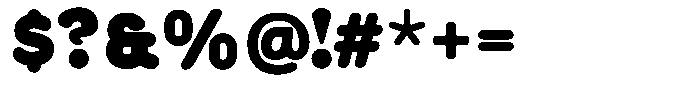 Choco Sans O Font OTHER CHARS