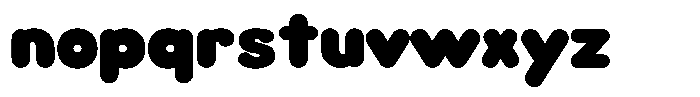 Choco Sans O Font LOWERCASE