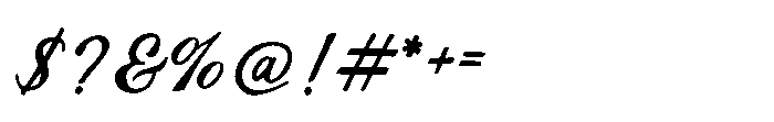 Chocolate Deligth Normal Font OTHER CHARS