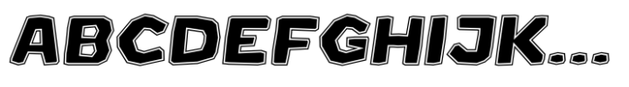 Chocomo Inline Italic Font