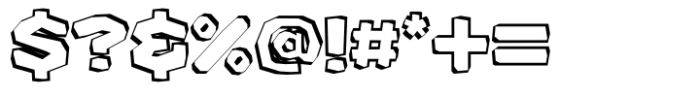 Chocomo Outline Alternative Font OTHER CHARS