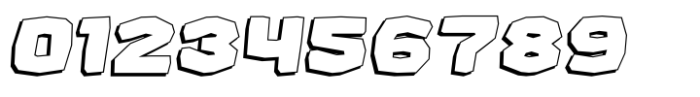 Chocomo Shadow Italic Font OTHER CHARS