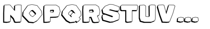 Chocomo Shadow Font UPPERCASE