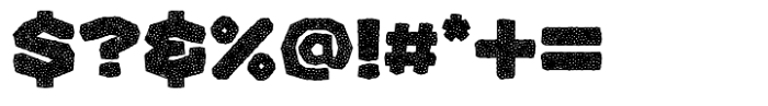 Chocomo Sprinkle Outline Font OTHER CHARS
