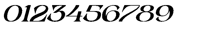 Choga Italic Font OTHER CHARS