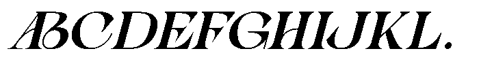 Choga Italic Font UPPERCASE