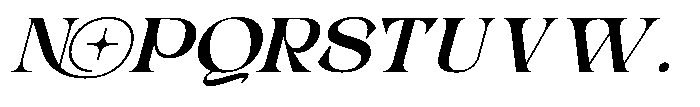 Choga Italic Font UPPERCASE
