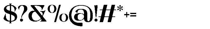 Choga Regular Font OTHER CHARS