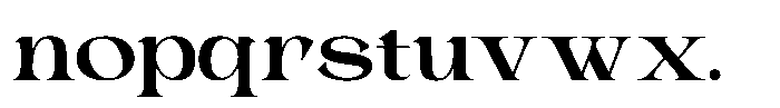 Choga Regular Font LOWERCASE