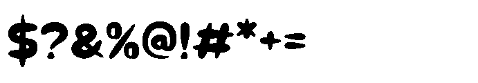 Choko Theo Font OTHER CHARS