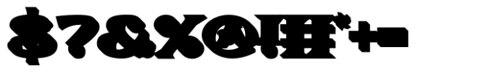 Cholair Extrude Font OTHER CHARS