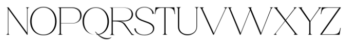 Cholen Thin Font UPPERCASE