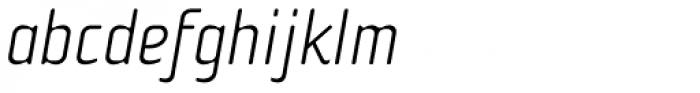 Cholla Sans Thin Italic Font LOWERCASE