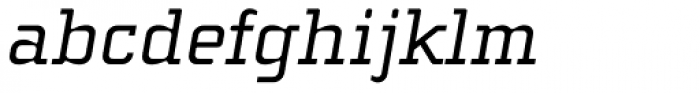 Cholla Slab Oblique Font LOWERCASE