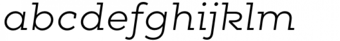 Chom Light Italic Font LOWERCASE