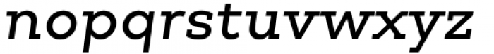 Chom Medium Italic Font LOWERCASE