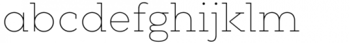 Chom Thin Font LOWERCASE