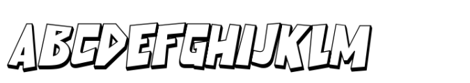 Chomiqy Shadow Italic Font UPPERCASE
