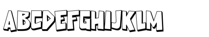 Chomiqy Shadow Font UPPERCASE