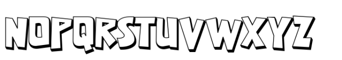Chomiqy Shadow Font UPPERCASE