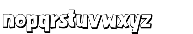 Chomiqy Shadow Font LOWERCASE