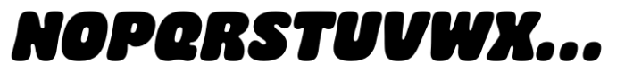 Chomp Oblique Font UPPERCASE