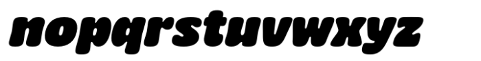 Chomp Oblique Font LOWERCASE