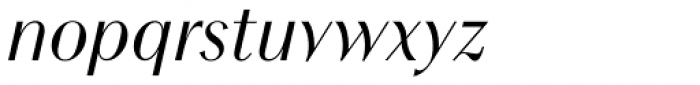 Chong Modern Pro Italic Font LOWERCASE