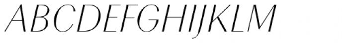 Chong Modern Pro Light Italic Font UPPERCASE