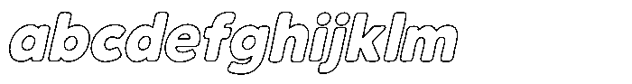 Chonk Italic Outlined FONT