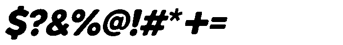 Chonk Italic Font OTHER CHARS