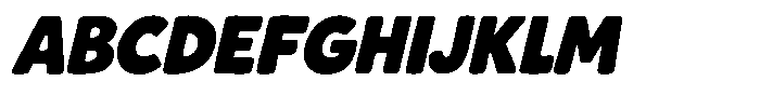 Chonk Italic Font UPPERCASE