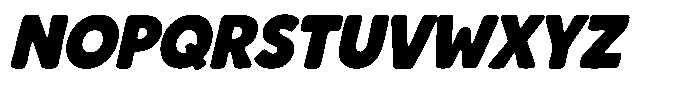 Chonk Italic Font UPPERCASE