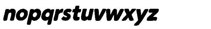 Chonk Italic Font LOWERCASE