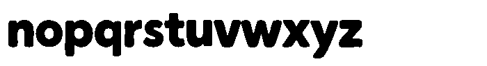 Chonk Regular Font LOWERCASE