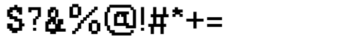 Chonky Bits Font Bold Font OTHER CHARS