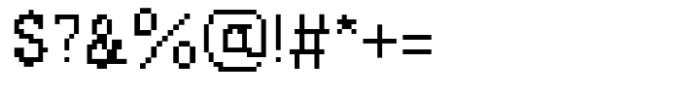 Chonky Bits Font Regular Font OTHER CHARS