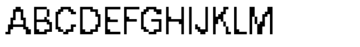 Chonky Bits Font Regular Font UPPERCASE