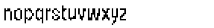Chonky Bits Font Regular Font LOWERCASE