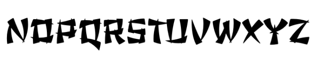 Chop PB Regular Font UPPERCASE