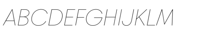 Chopin Extra Light Italic Font UPPERCASE