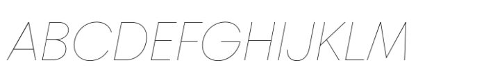 Chopin Thin Italic Font UPPERCASE