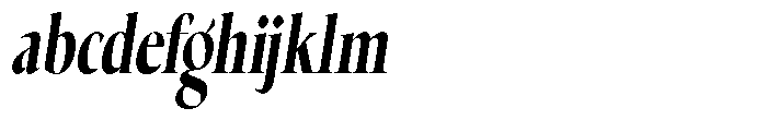 Choppin Serif Black Italic Condensed FONT