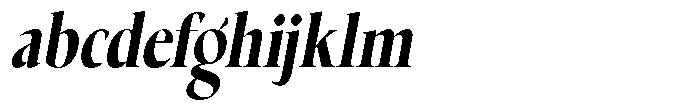 Choppin Serif Black Italic Semi Condensed FONT