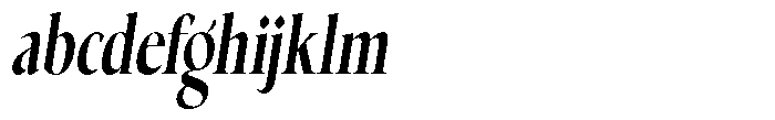 Choppin Serif Extra Bold Italic Condensed FONT