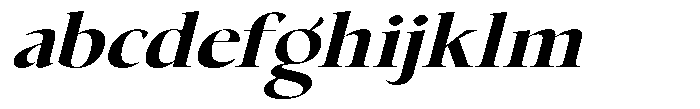 Choppin Serif Extra Bold Italic Expanded FONT