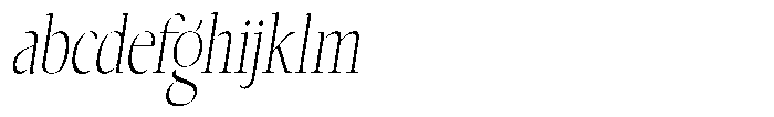 Choppin Serif Extra Light Italic Condensed FONT