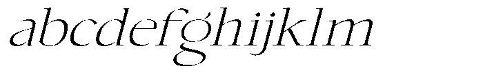 Choppin Serif Extra Light Italic Expanded FONT